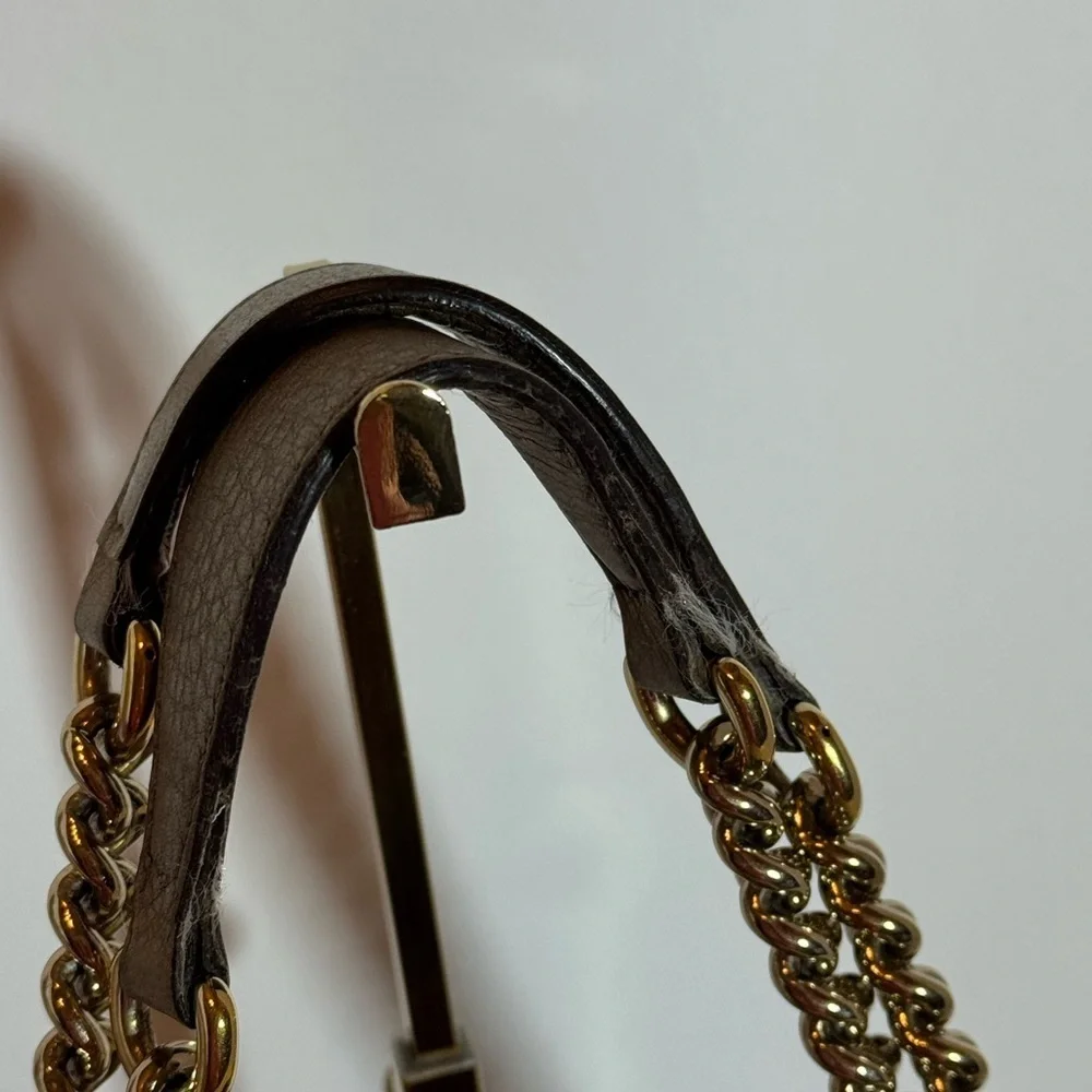 AUTHENTIC Gucci Metallic Gold SoHo Shoulder Bag